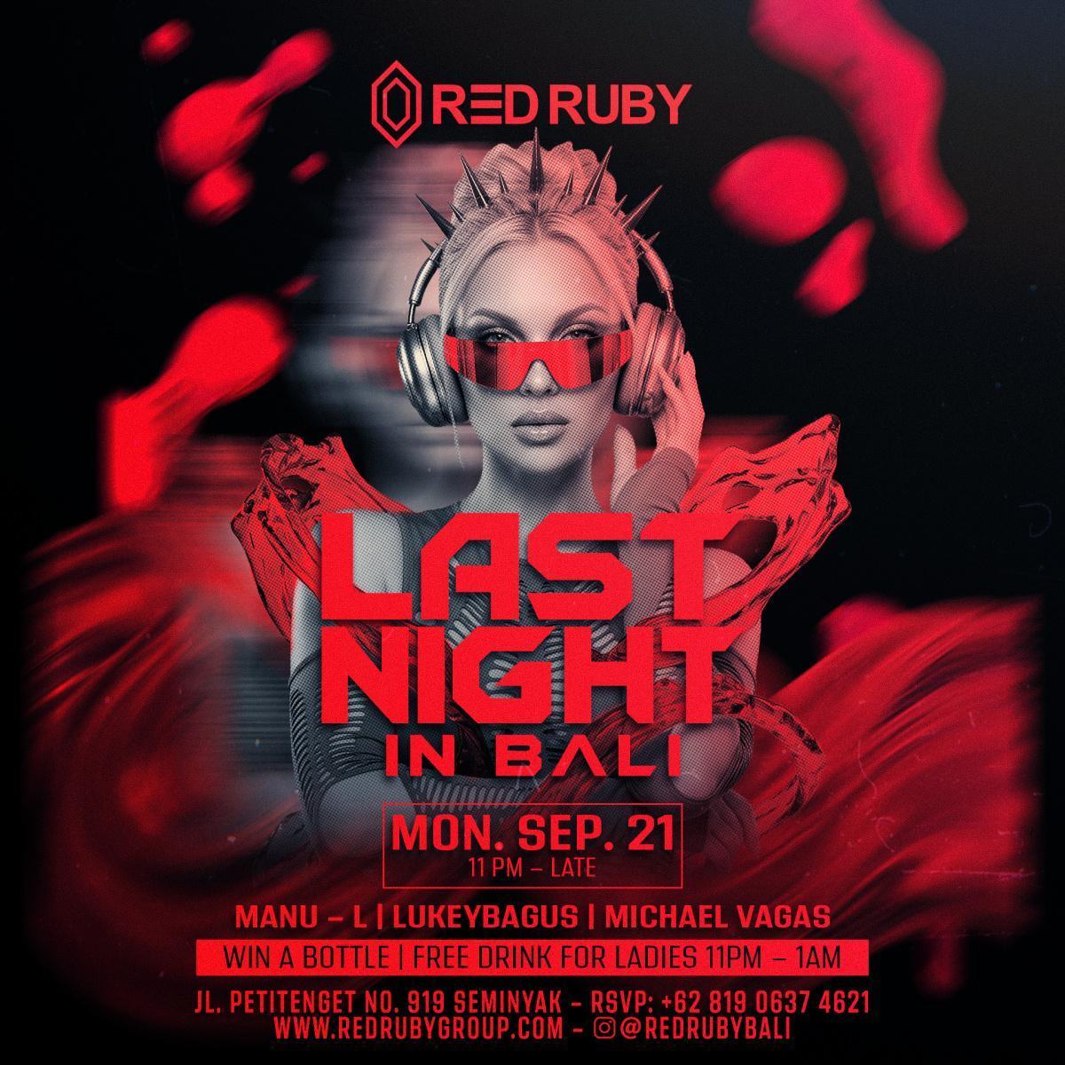 Last Night in Bali At Red Ruby Last Night in Bali At Red Ruby
