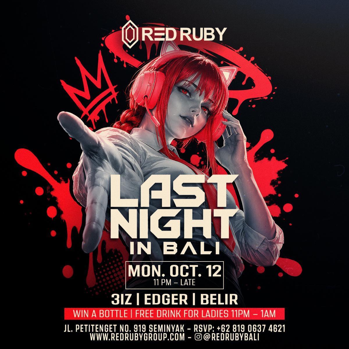 Last Night in Bali At Red Ruby Last Night in Bali At Red Ruby