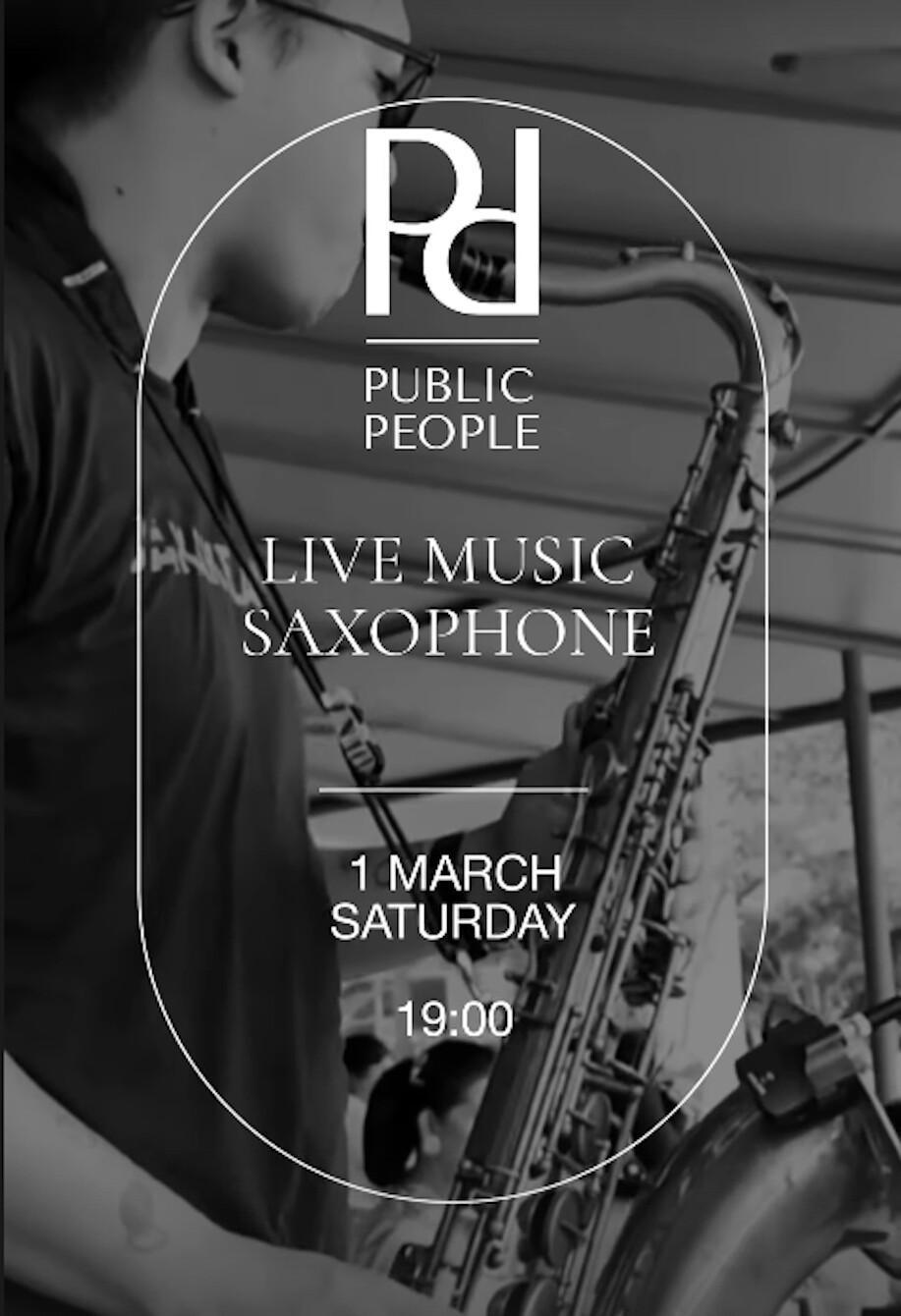 Live music saxophone at Public People