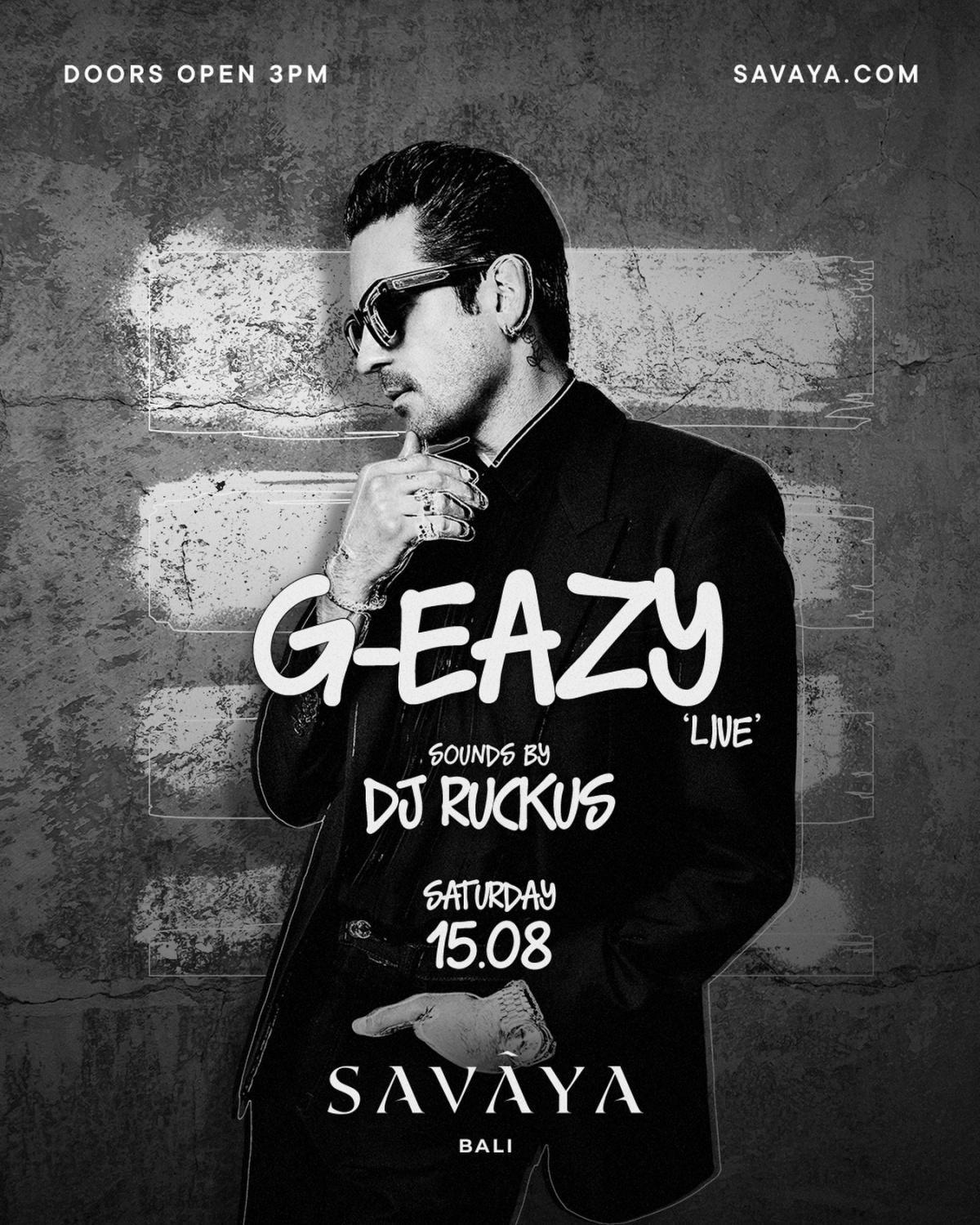 G-Eazy at Savaya Bali G-Eazy at Savaya Bali