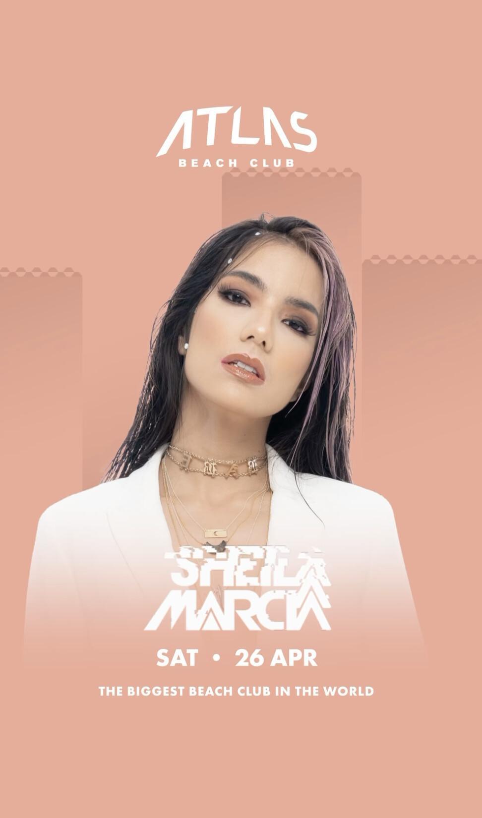 Sheila Marcia at Atlas Beach Club