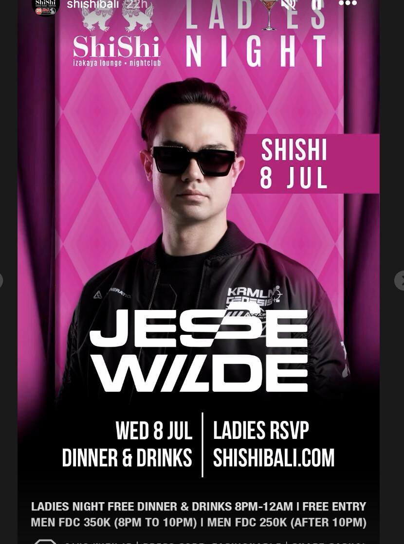 Ladies Night at Shishi Bali