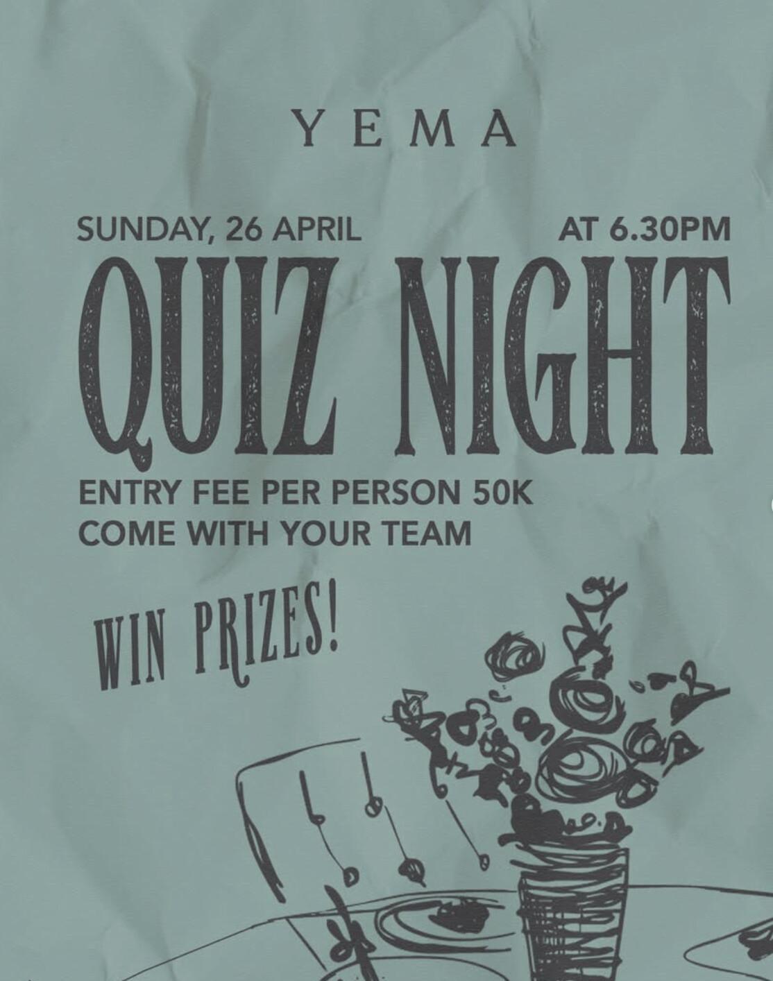 Quiz Night at Yema Kitchen