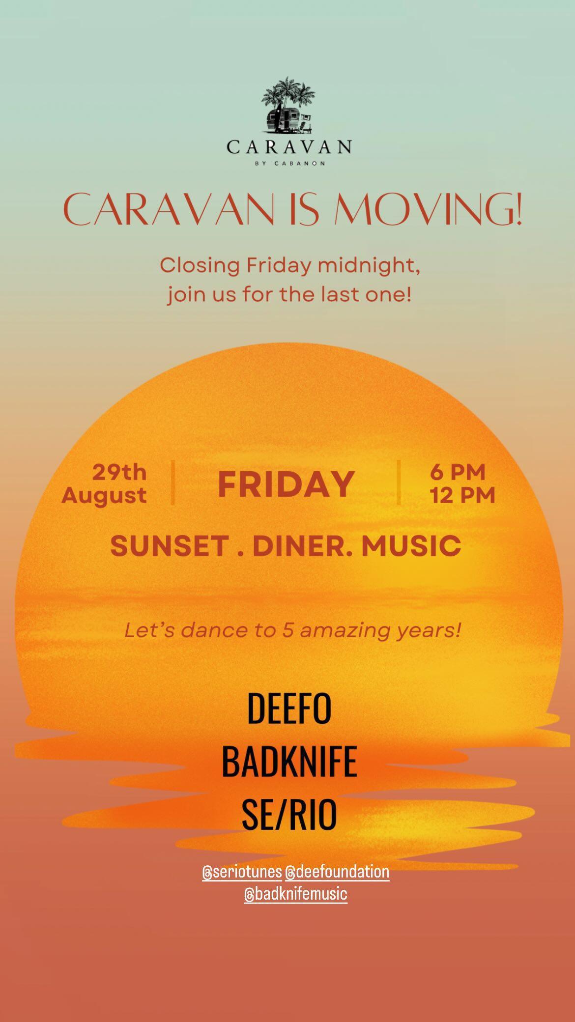 Friday Sunset at Caravan Bali