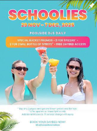 Schoolies Week at Cocoon Day Club