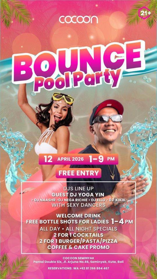 Bounce Pool Party at Cocoon Day Club