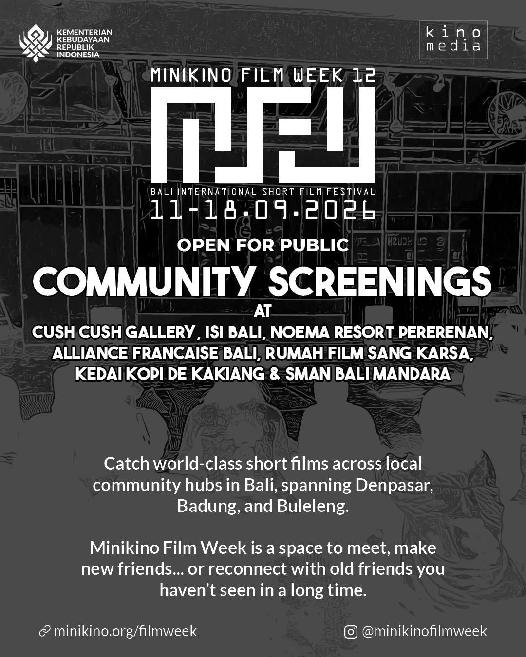 Minikino Film Week 12 at Mash Denpasar