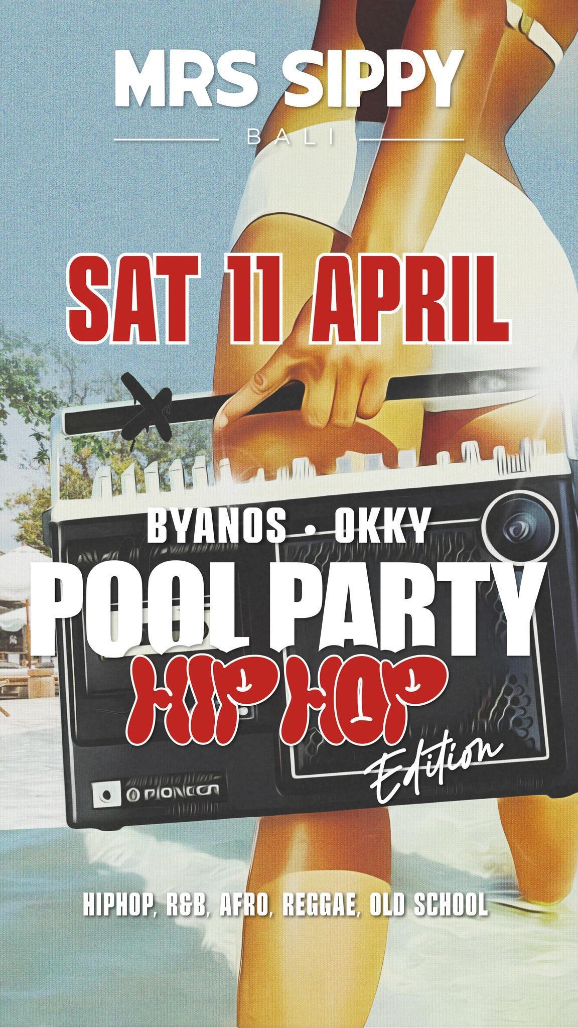 Pool Party Hip Hop Edition at Mrs Sippy Bali 