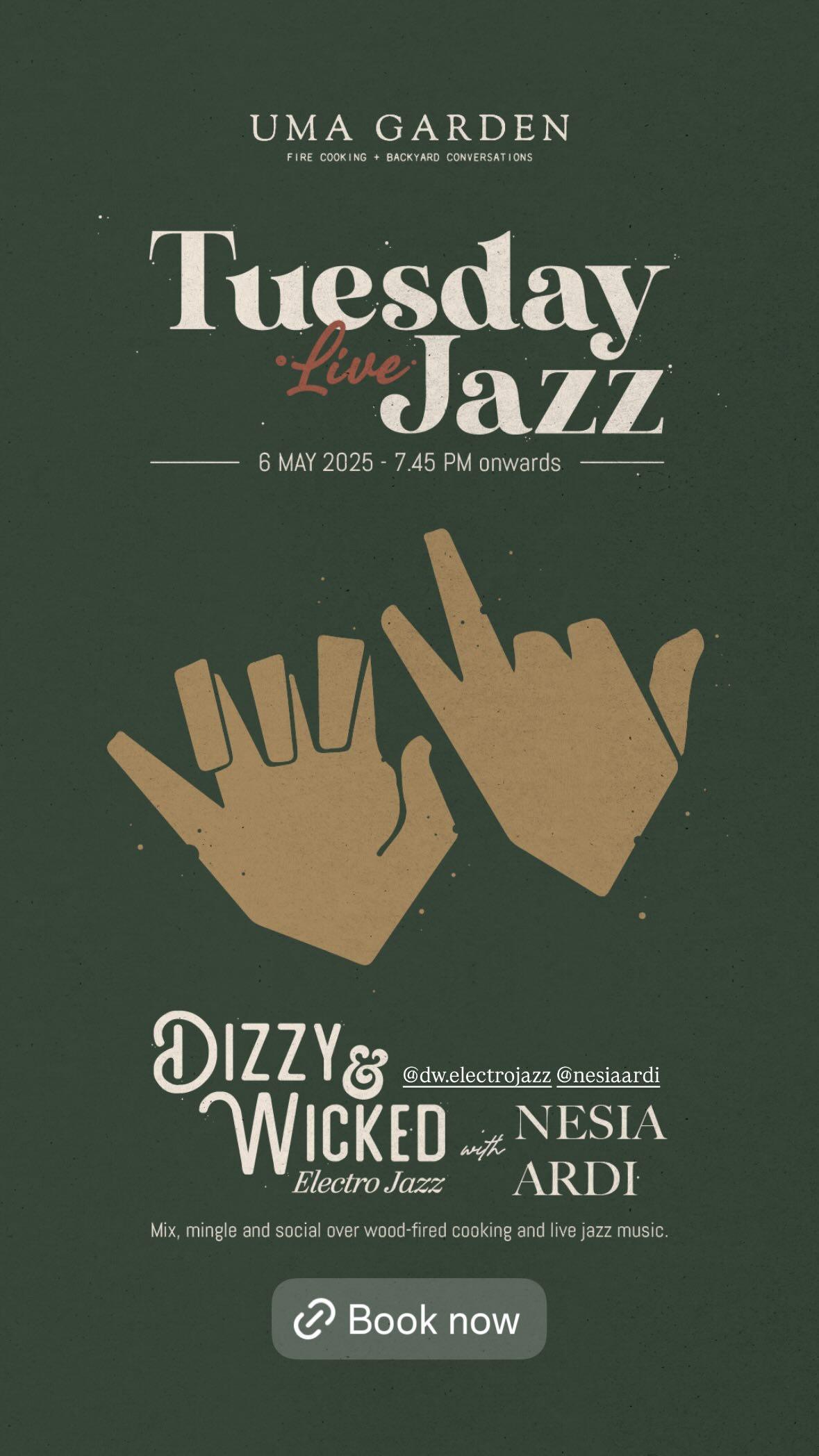 Tuesday live jazz at Uma Garden