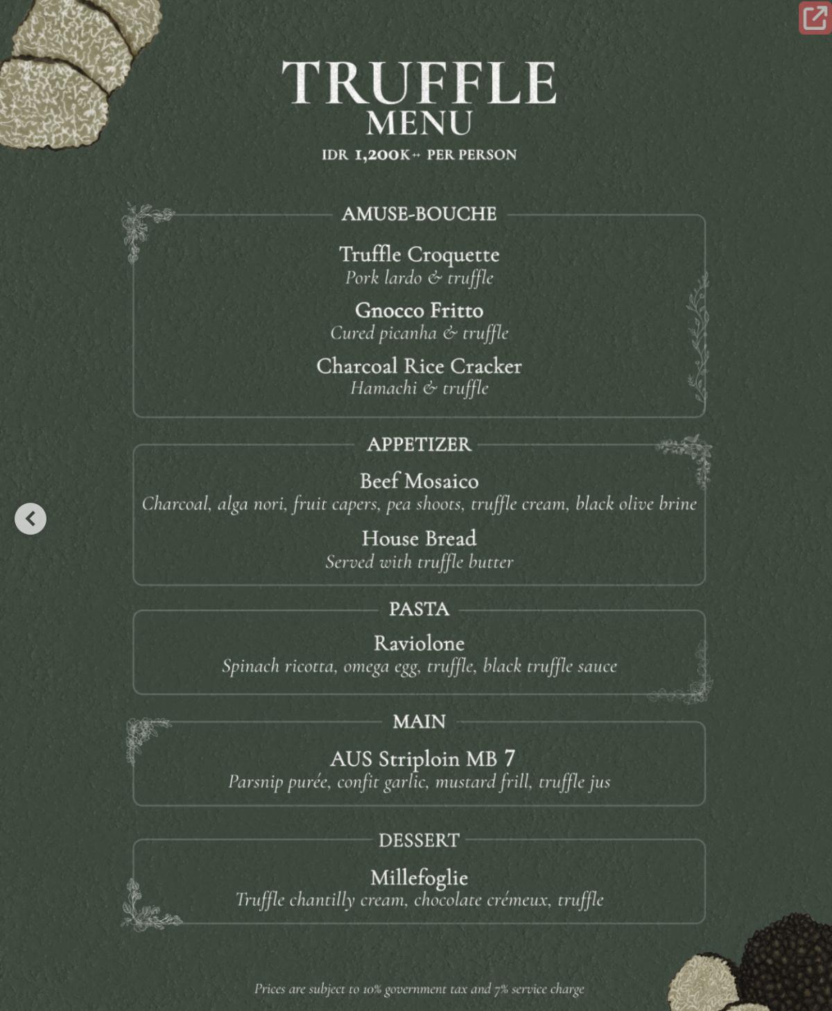 Truffle Weekend at Uma Garden