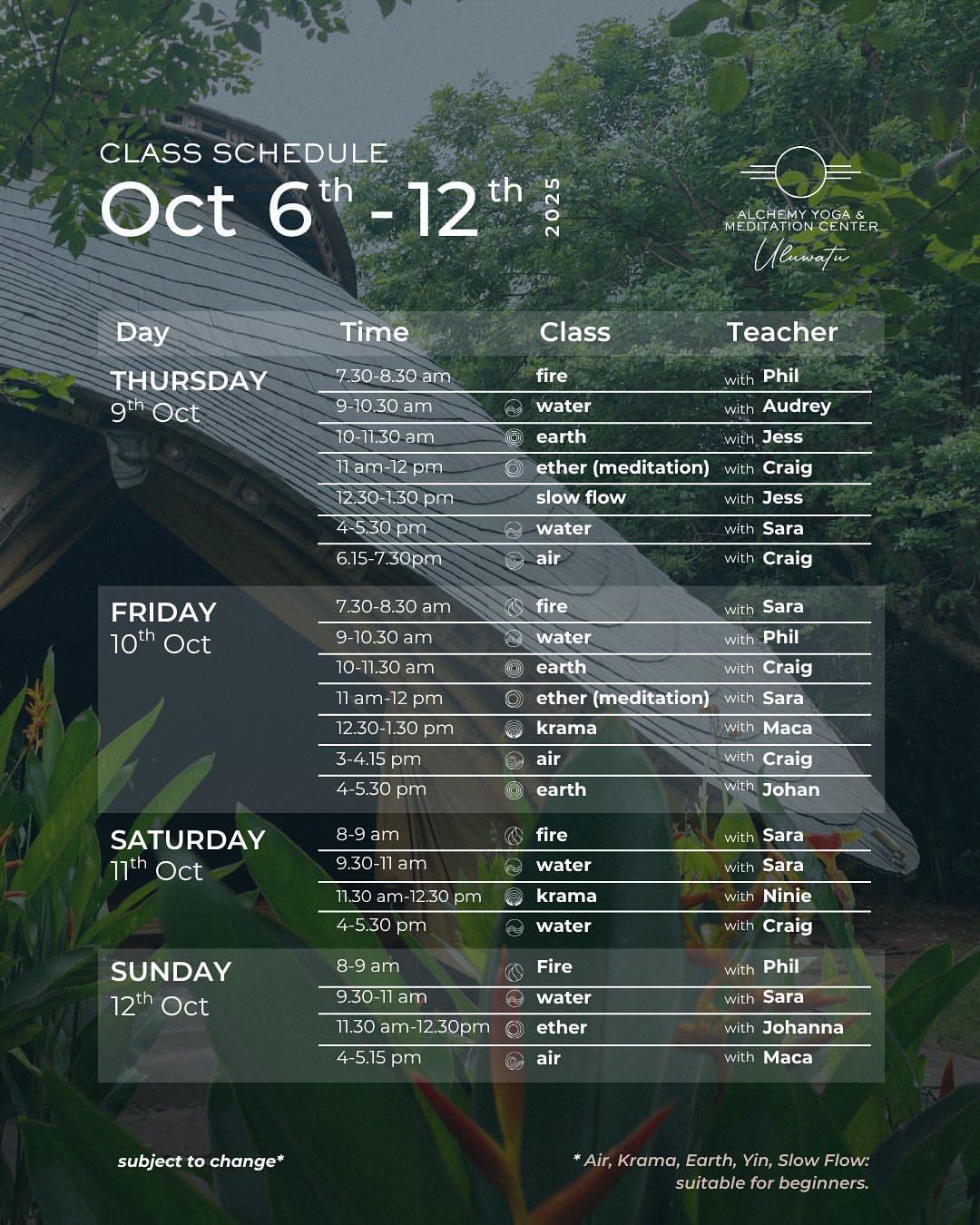  This Month at Alchemy Uluwatu