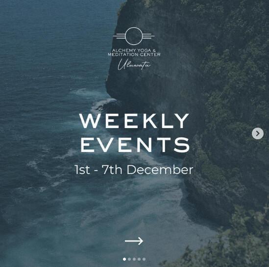  This Week at Alchemy Uluwatu