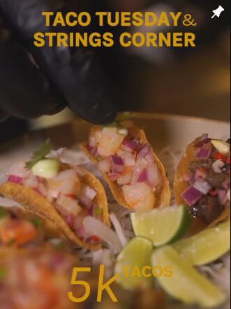 Taco Tuesday & Strings Corner at One Eyed Jack