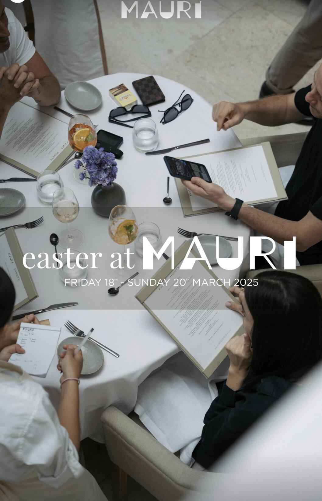 Easter at Mauri Restaurant
