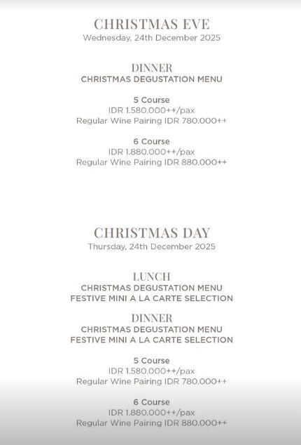 Festive Dinner at Mauri Restaurant