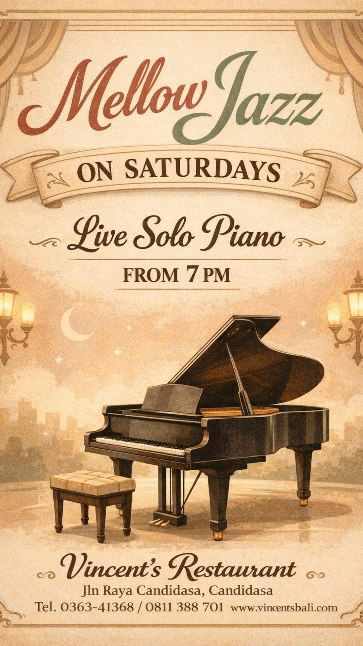 Mellow Jazz Night with Koko Harsoe at Vincent's Restaurant Mellow Jazz Night with Koko Harsoe at Vincent's Restaurant