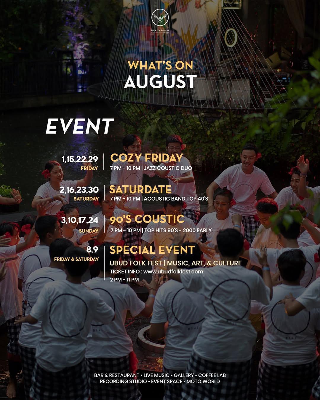 August at Biji World Bali