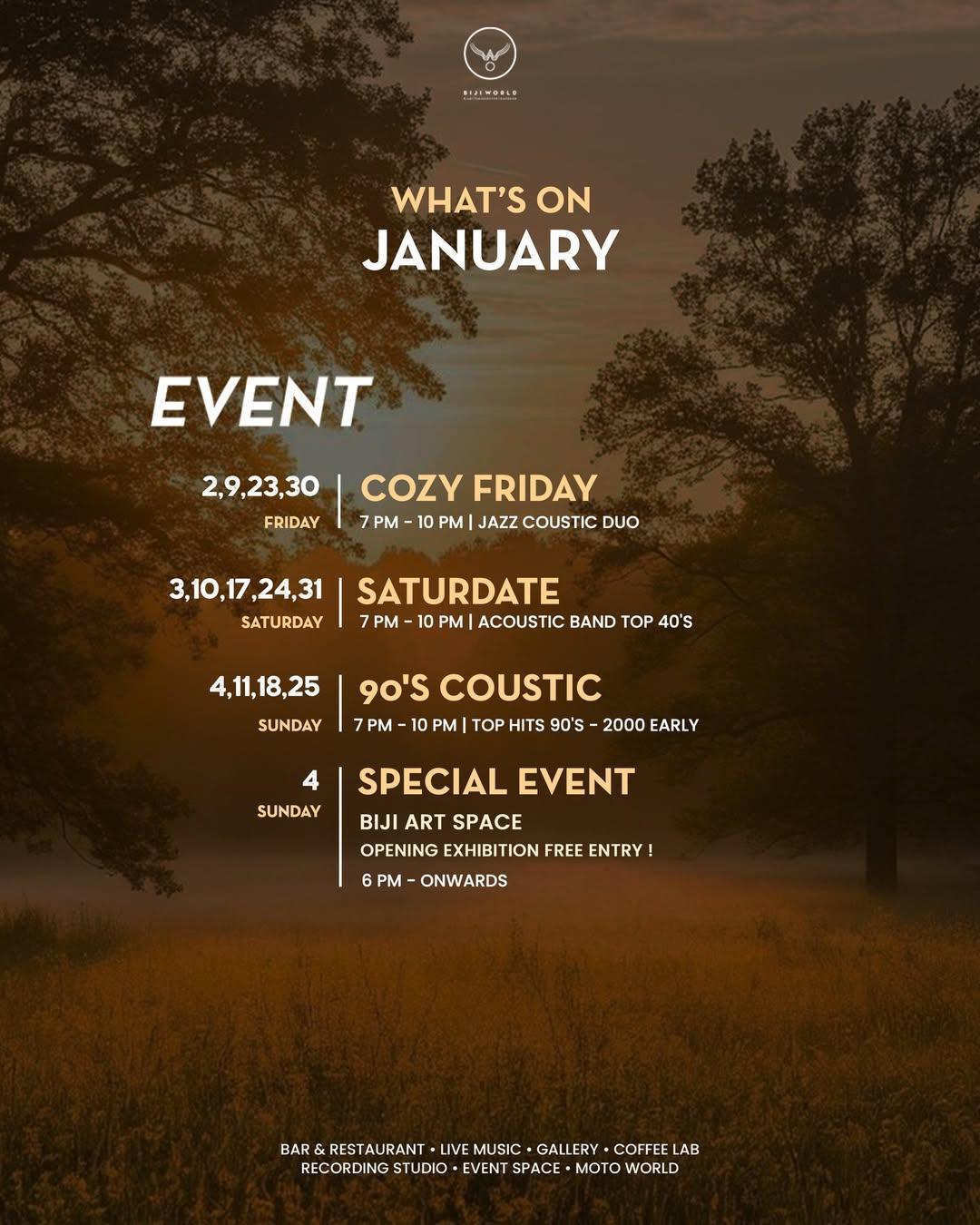 January at Biji World Bali