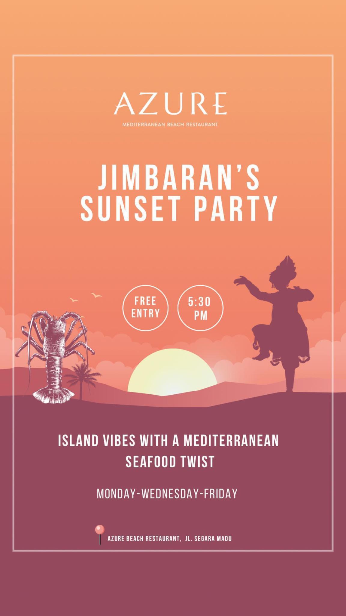 Jimbaran Sunset Party at Azure Beach Club