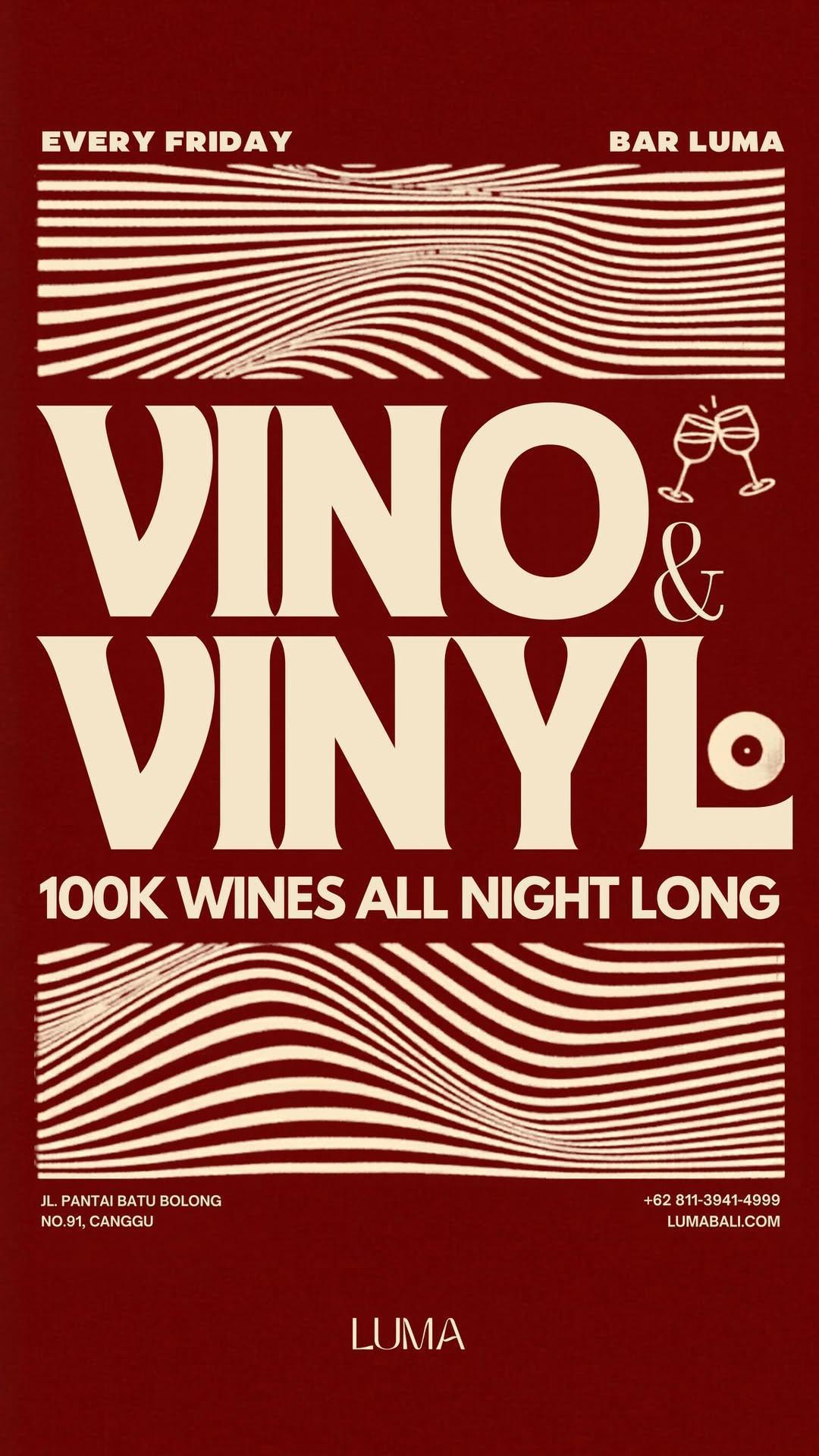 VINO VINYL at Bar Luma Bali