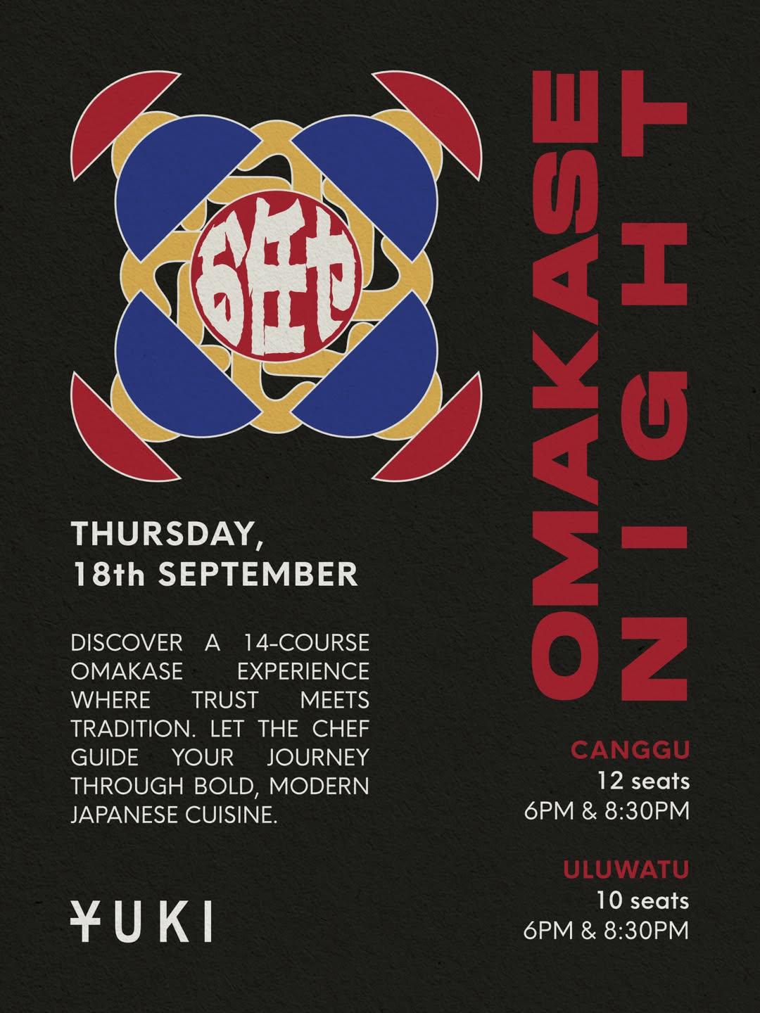 OMAKASE NIGHT at Yuki Canggu