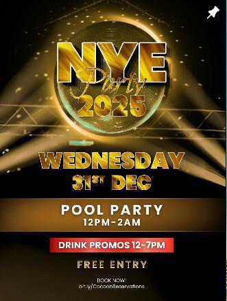 NYE at Cocoon Day Club