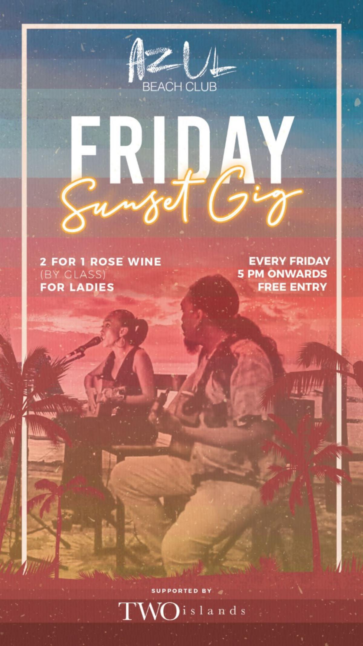 Friday Sunset Gig At Azul Beach Club