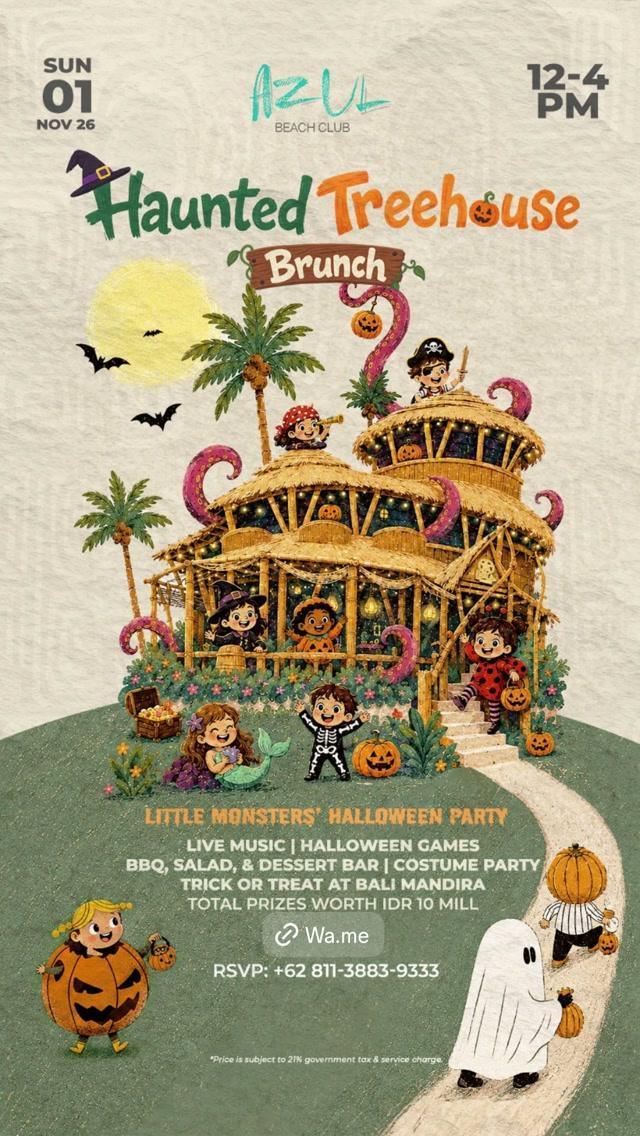 Haunted Treehouse Brunch at Azul Beach Club Haunted Treehouse Brunch at Azul Beach Club