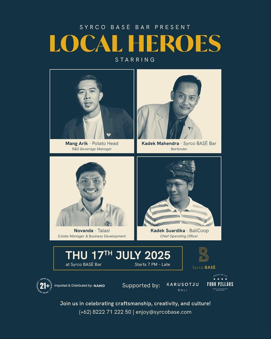 Local Heroes at Syrco Base Bar