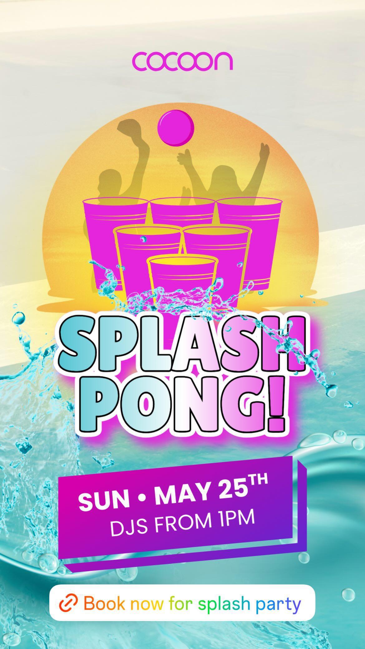 Splash Pong at Cocoon Day Club