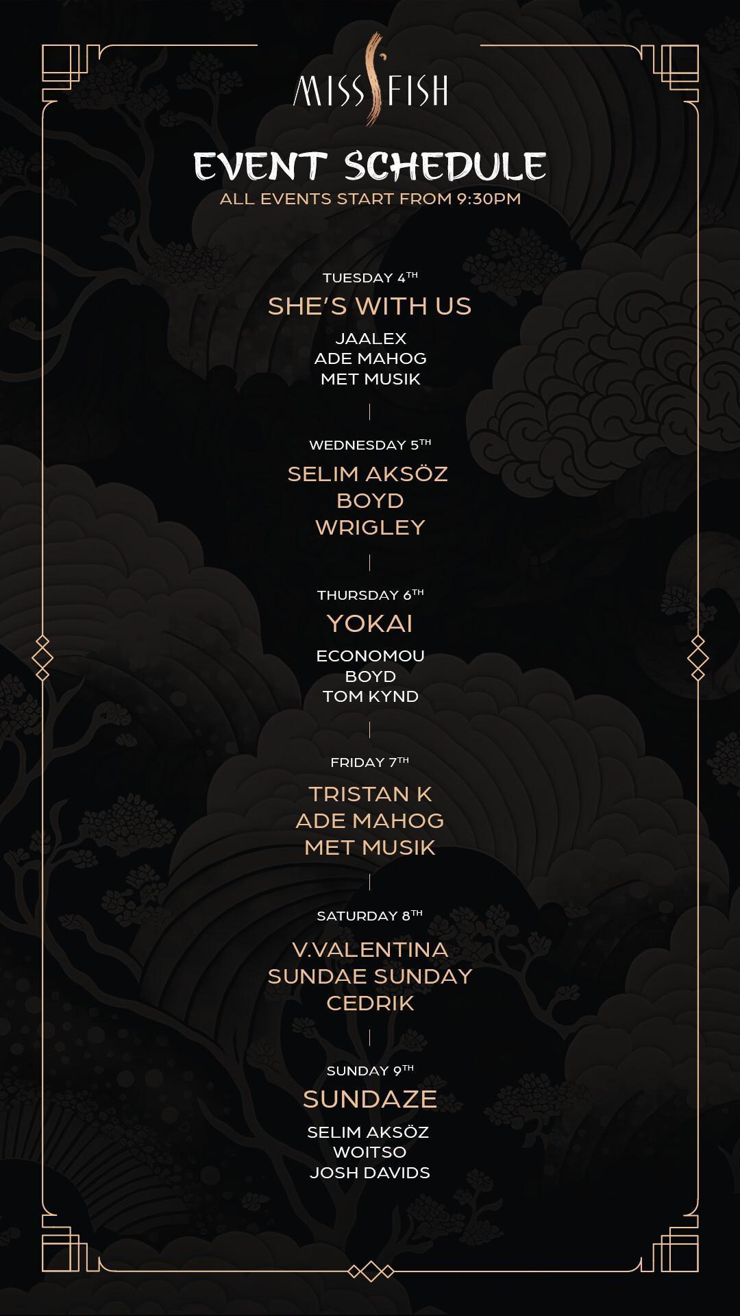 This Week at Miss Fish Bali