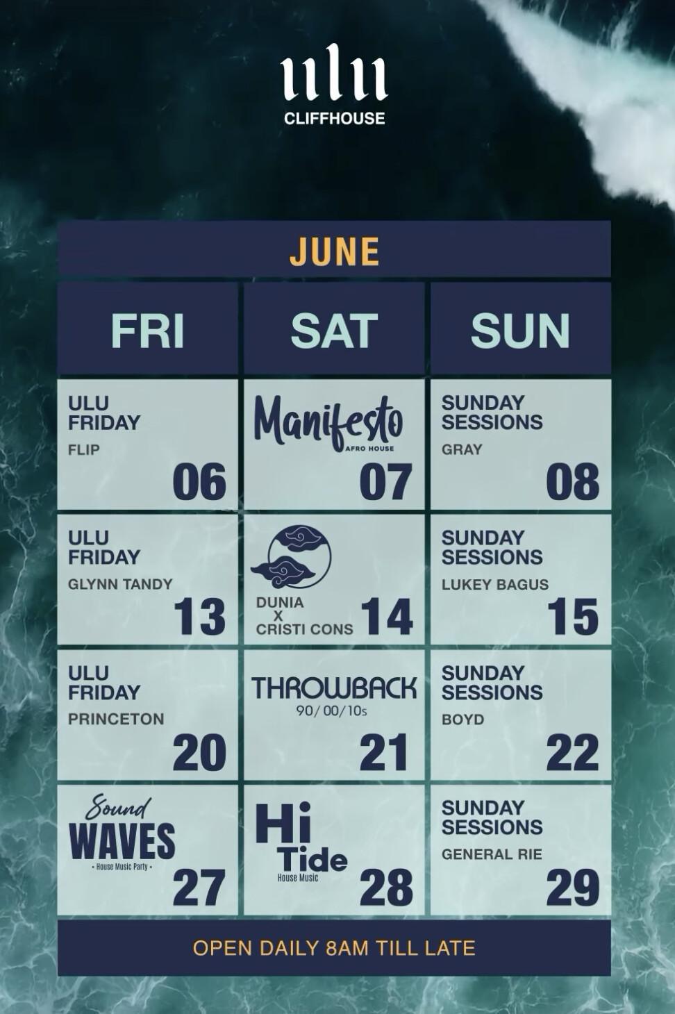 June at Ulu CliffHouse 