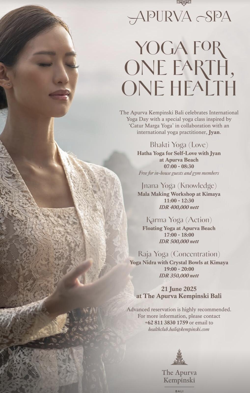 Yoga class at The Apurva Kempinski Bali