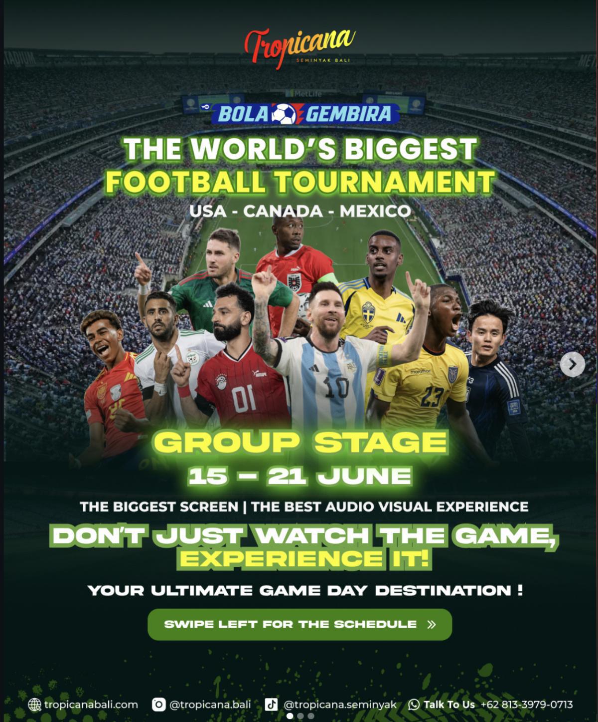 FIFA WORLD CUP 2026 at Tropicana Bali FIFA WORLD CUP 2026 at Tropicana Bali