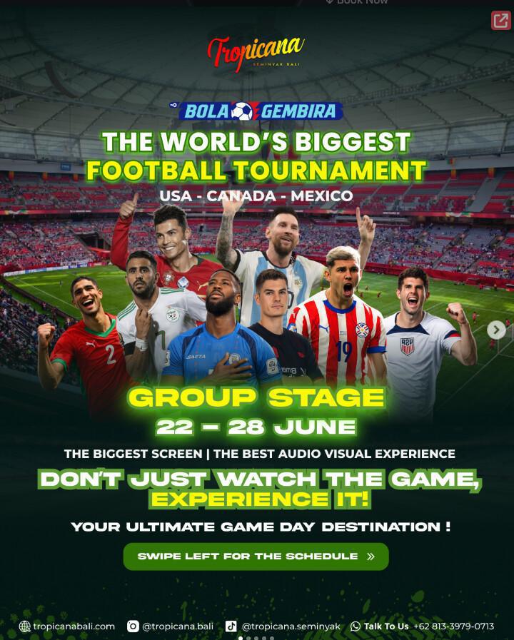 This Week, FIFA WORLD CUP 2026 at Tropicana Bali