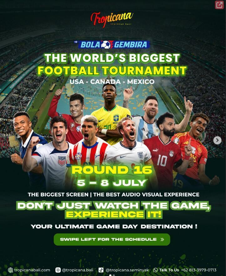This Week, FIFA WORLD CUP 2026 at Tropicana Bali