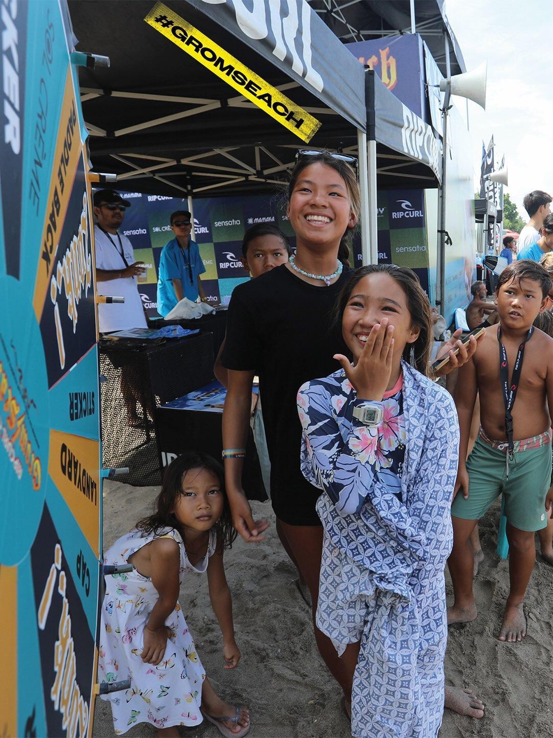 Rip Curl Grom Search Final at Halfway Beach Kuta Rip Curl Grom Search Final at Halfway Beach Kuta