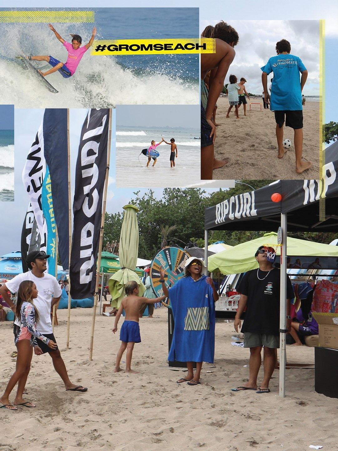 Rip Curl Grom Search Final at Halfway Beach Kuta Rip Curl Grom Search Final at Halfway Beach Kuta