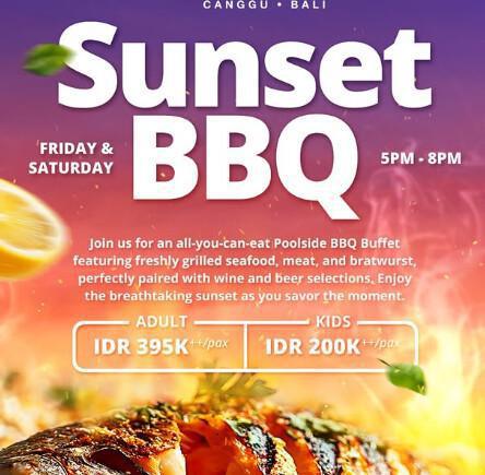 Sunset BBQ at Vue Beach Club 