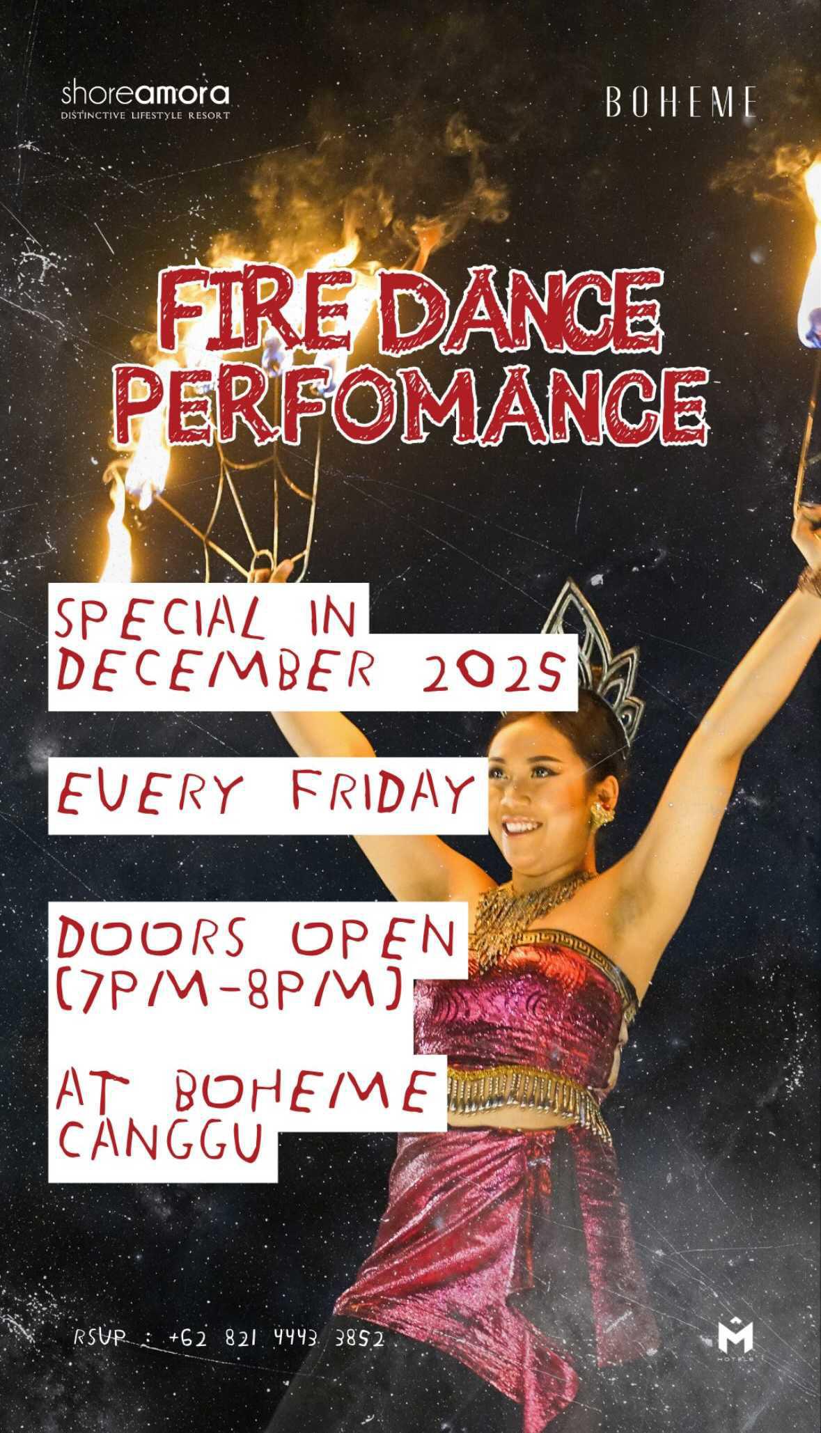 Fire Dance at Boheme Canggu 