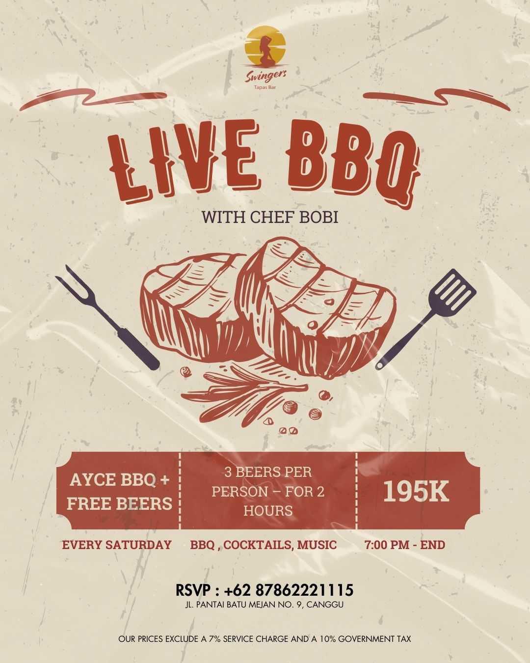 Saturday BBQ at Swingers