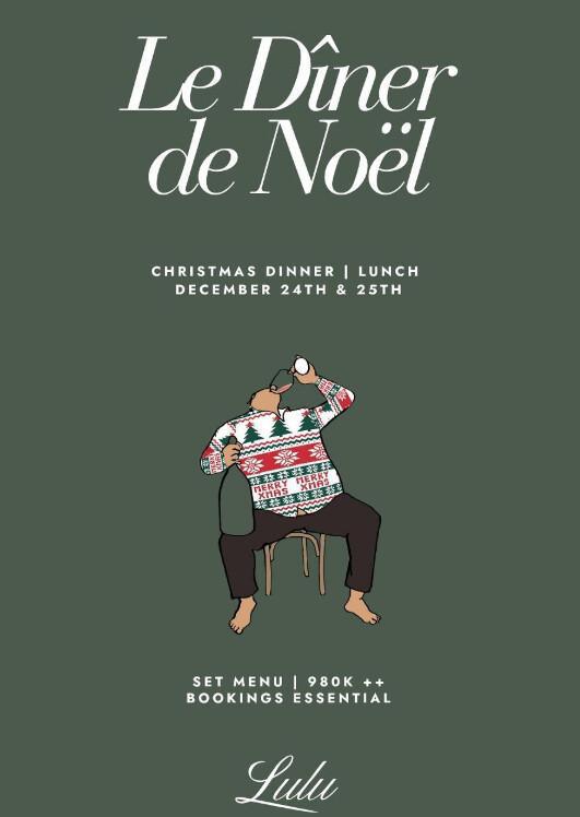 Le diner de Noël at Lulu Bistrot Bali 