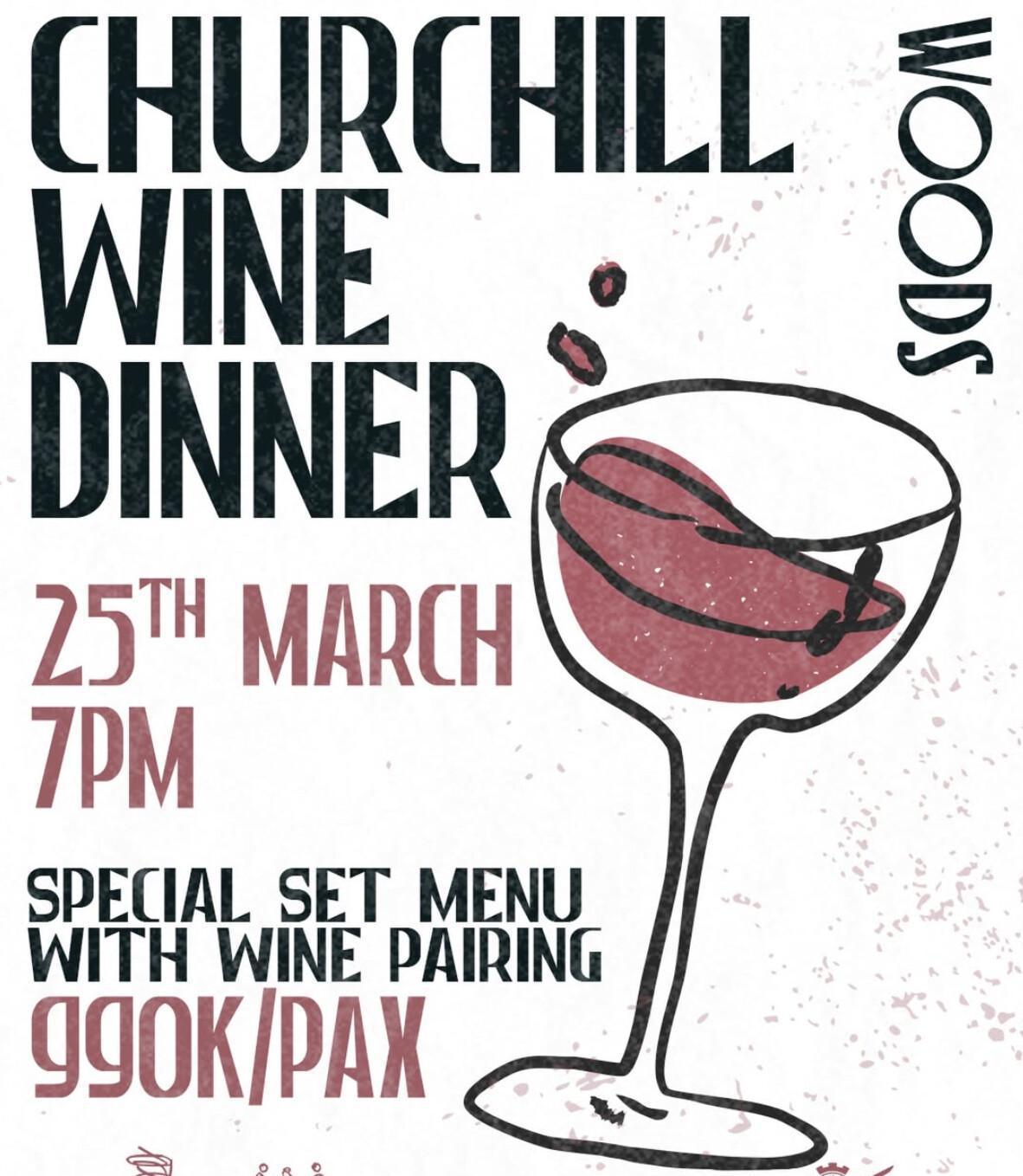 Churchill Wine Dinner at WOODS Bali 