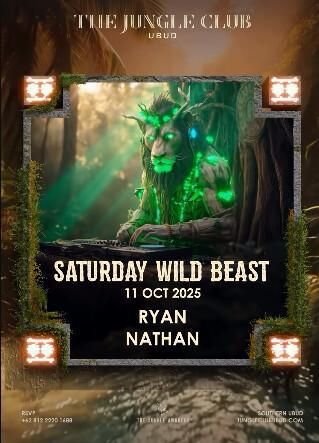 Saturday Wild Beast at The Jungle Club Bali 