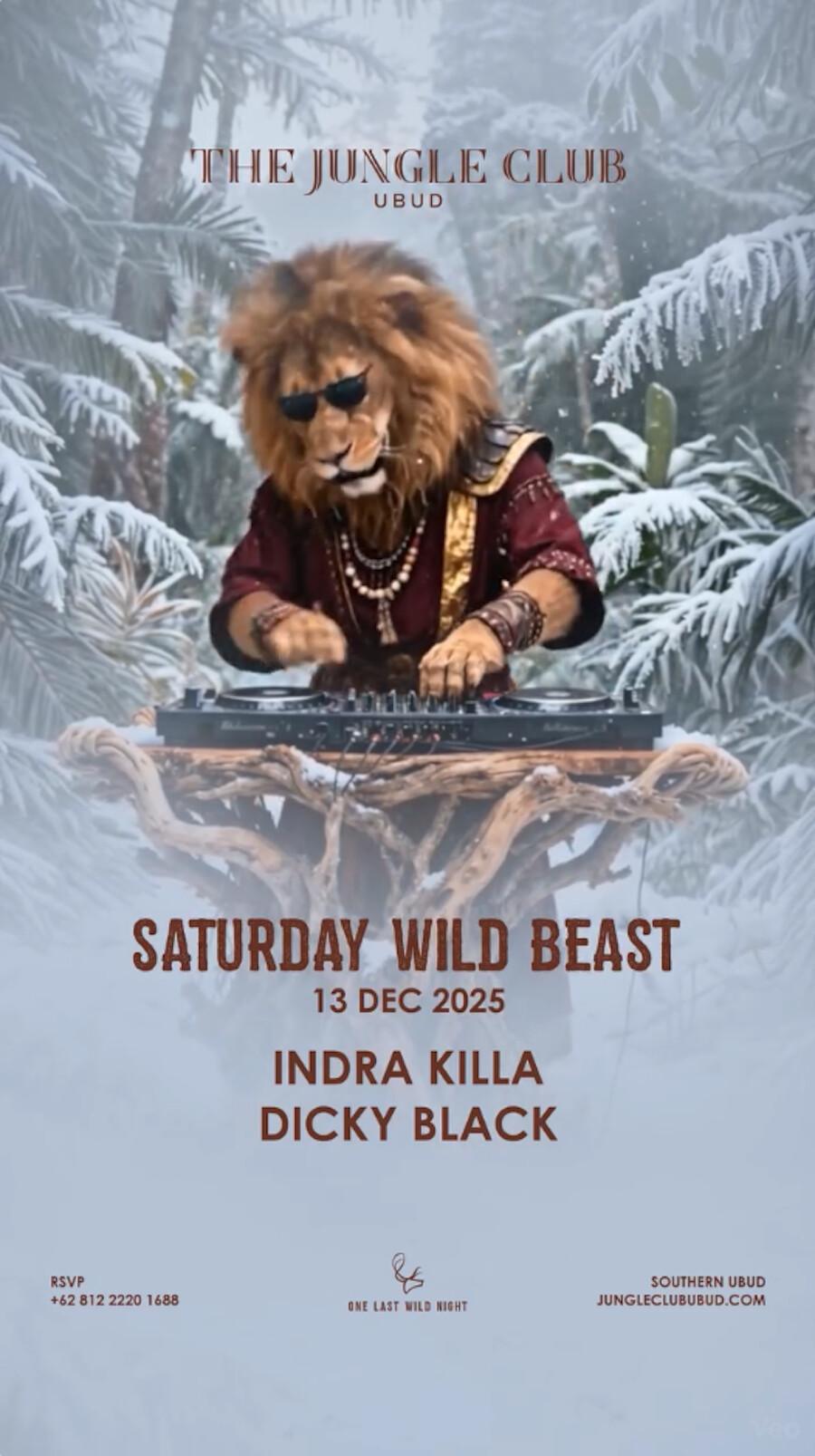 Saturday Wild Beast at The Jungle Club Bali 