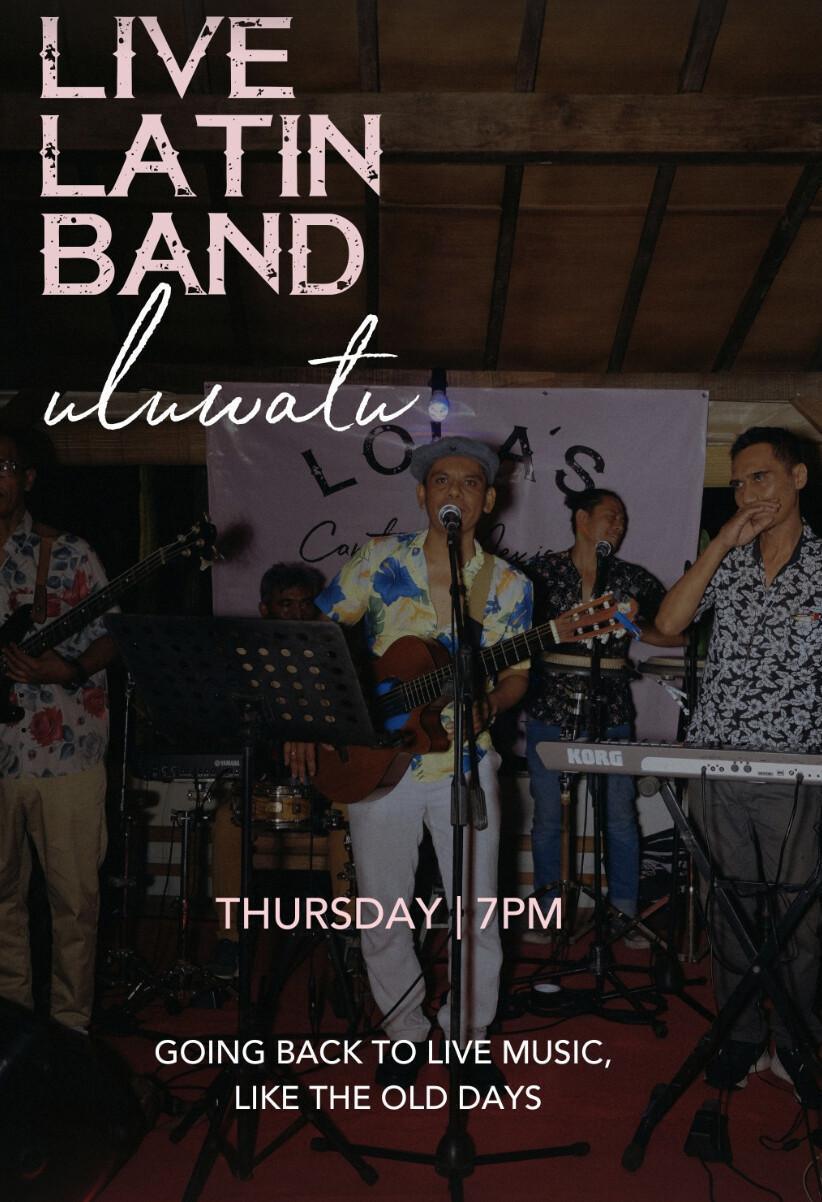 Live Latin Band at Lola's Bali 