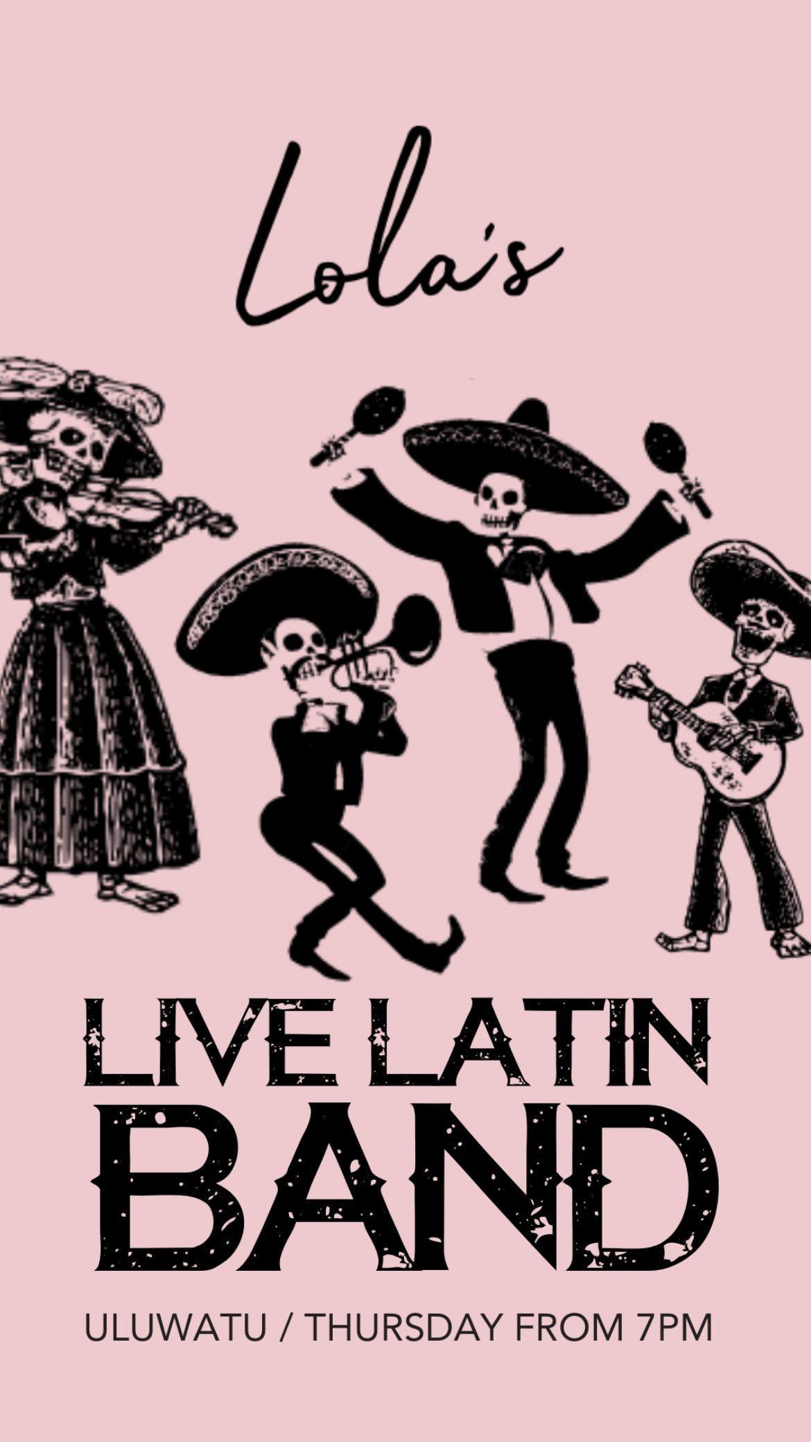Live Latin Band at Lola's Bali 