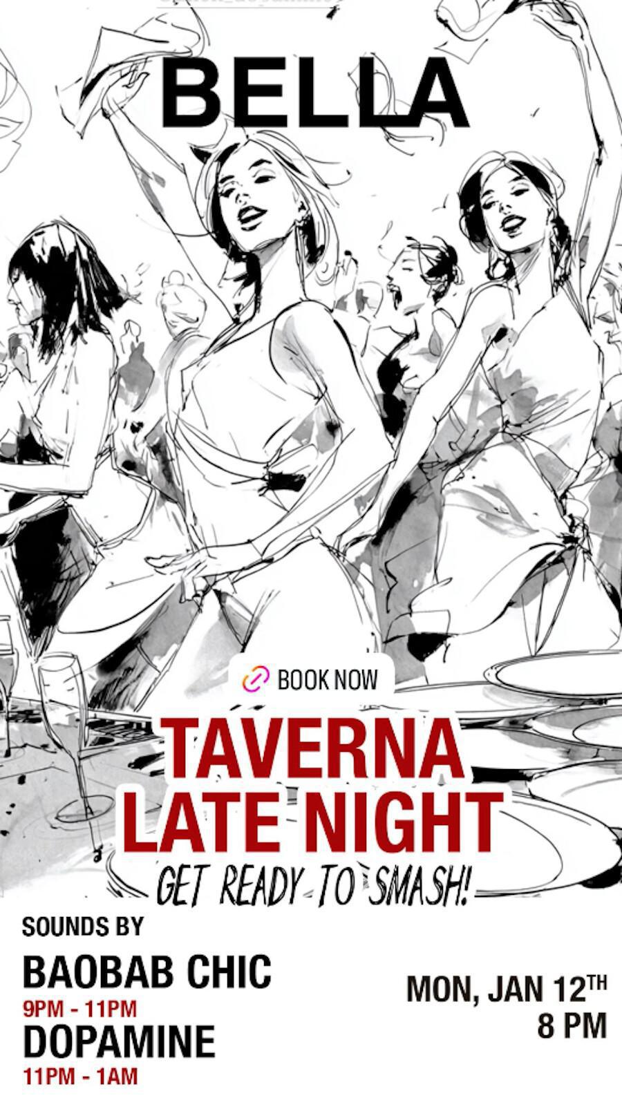 Taverna Late Night at BELLA Canggu