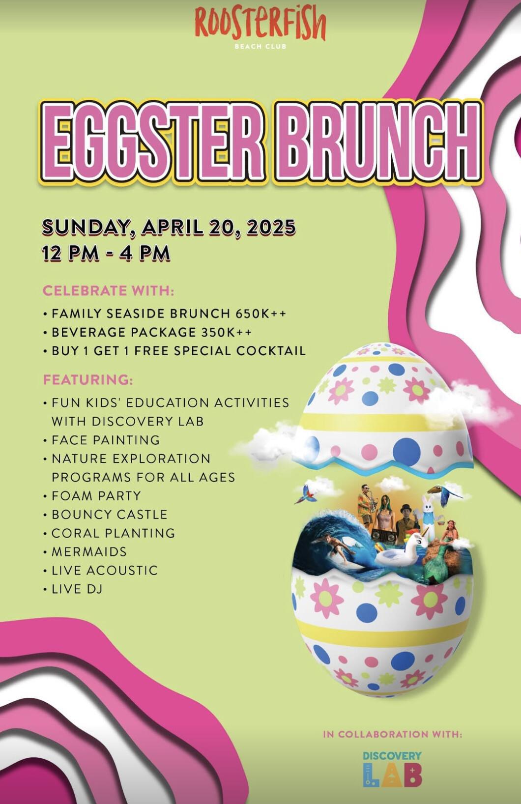 Eggster Brunch at Roosterfish Beach Club