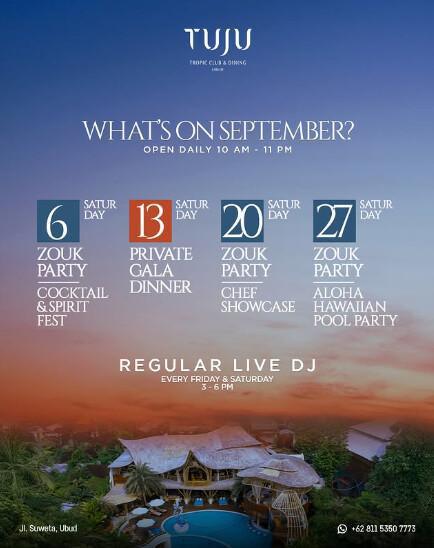 September at TUJU Ubud September at TUJU Ubud